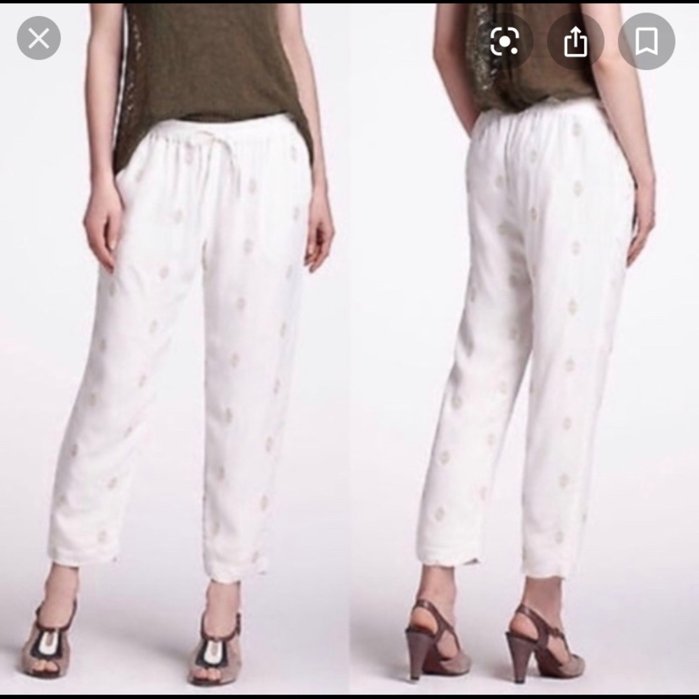 Anthropologie Leifnotes sequin jogger pants